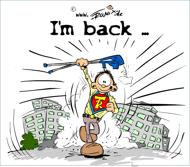 Cartoon: I'm back ... 1