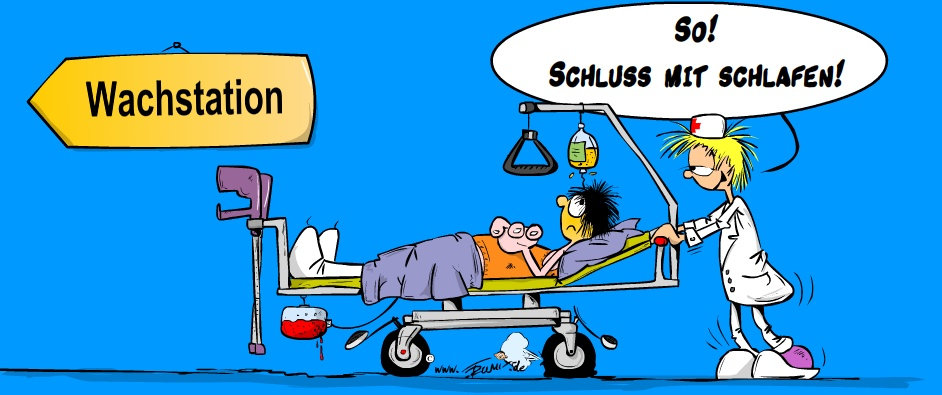 Cartoon: Wachstation 1