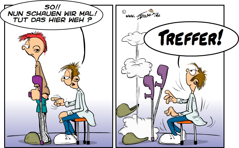 Cartoon: Tut's weh ? 1