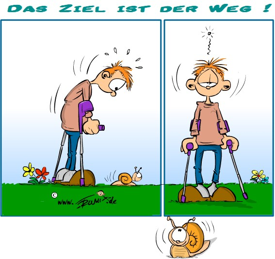 Cartoon: Neues aus der Klinik: Das Ziel ist der Weg 1