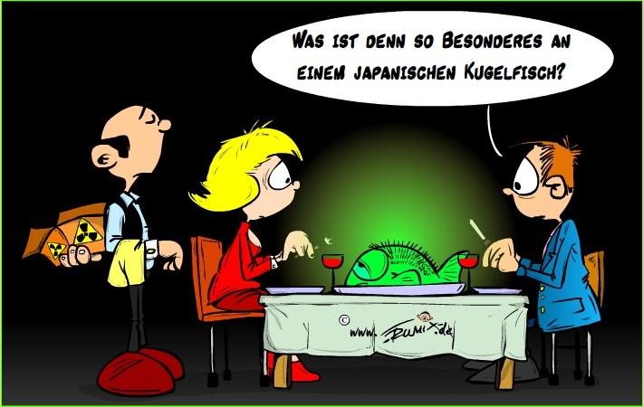 Cartoon: Japanischer Kugelfisch 1