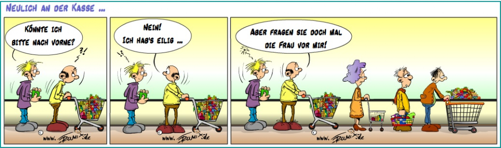 Comic: Neulich an der Kasse II 1