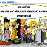 Neulich beim Bäcker ...