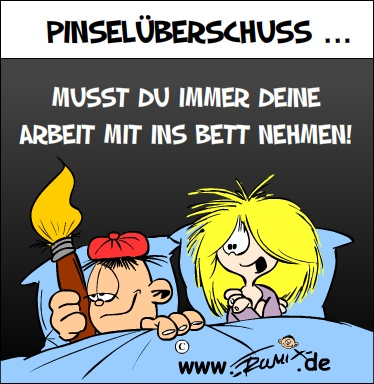 Cartoon: Pinselüberschuss 1