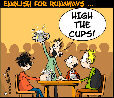 Cartoon: English for runaways 1