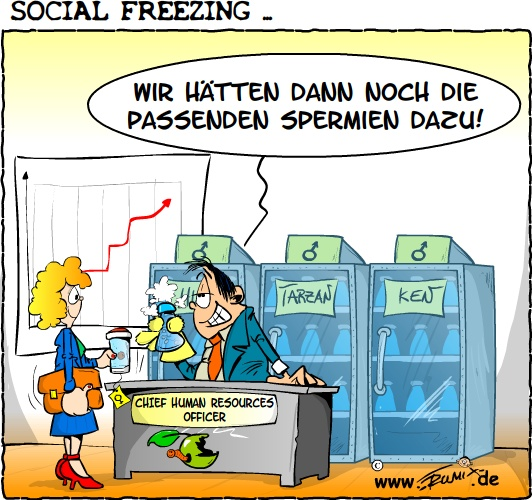 Cartoon: Social Freezing 1