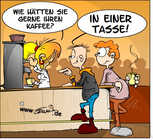 Cartoon: Neulich im Kaffee 1