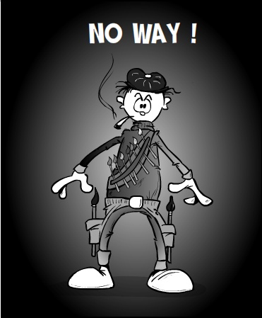 Cartoon: No way ... 1
