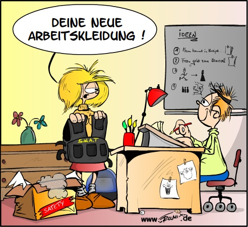 Cartoon: Arbeitskleidung 1