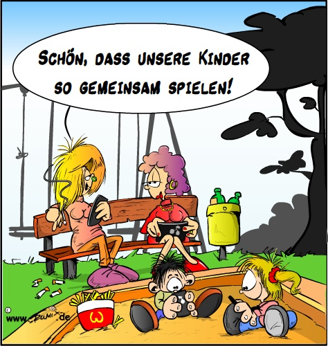 Cartoon: Neulich auf dem Spielplatz ... 1
