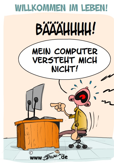 Cartoon: Willkommen im Leben 1