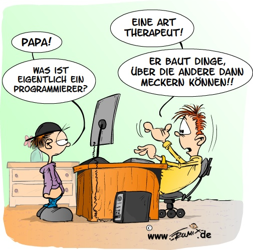 Cartoon: Programmierer 1