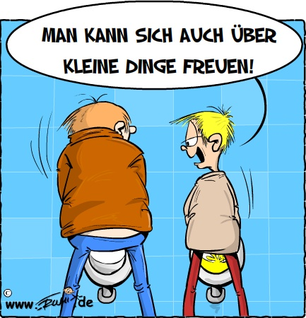 Cartoon: Neulich auf dem Männerklo 1