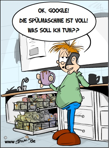 Cartoon: Spülmaschine voll 1
