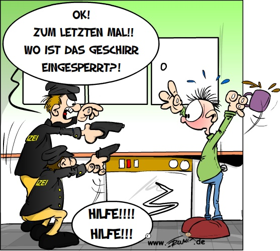 Cartoon: Spülmaschine voll 1