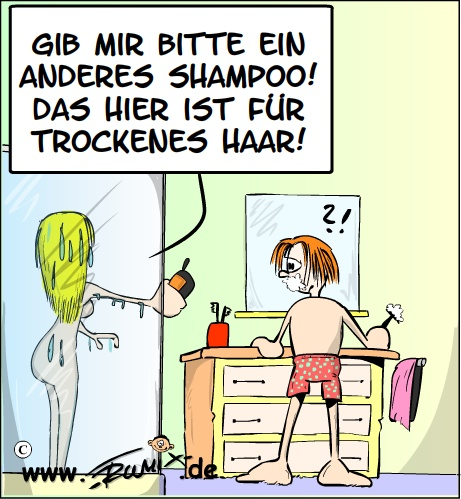 Cartoon: Neulich im Badezimmer 1