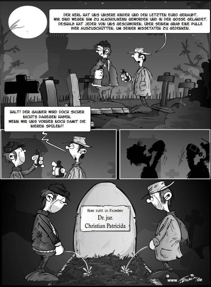 Comic: Neulich auf dem Friedhof 1