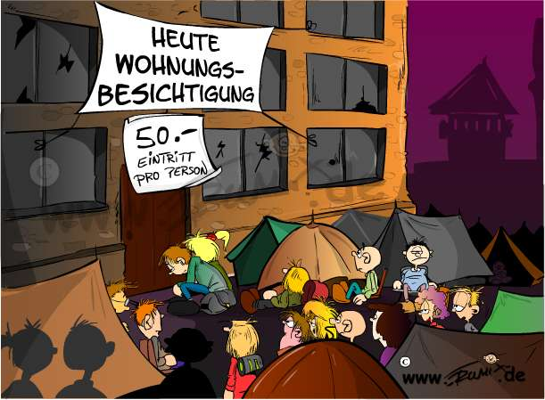 Cartoon: Wohnungssuche 1