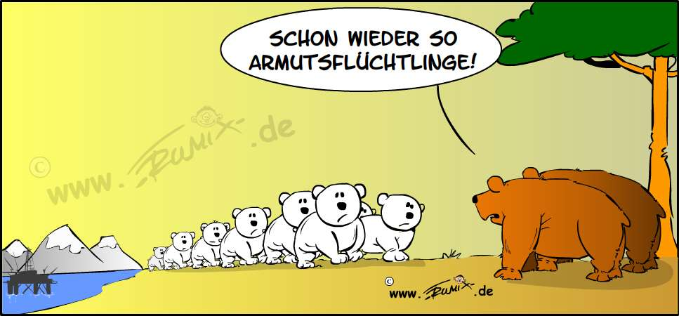 Cartoon: Armutsflüchtlinge 1