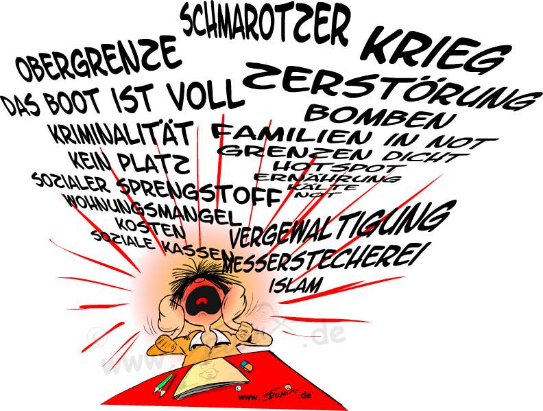 Cartoon: Der Schrei 1