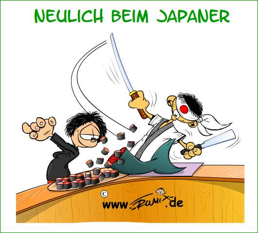 Cartoon: Neulich beim Japaner 1