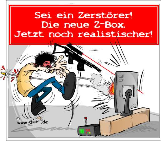 Cartoon: Rechtzeitig zum Fest der Liebe. Die neue Z-Box ... 1