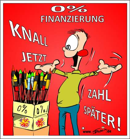 Cartoon: Knall jetzt, zahl später 1