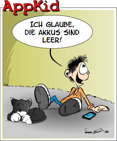 Cartoon: Akkus leer 1
