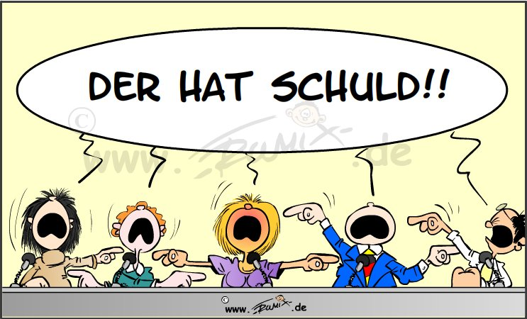 Cartoon: Im Zweifel für den Anderen 1