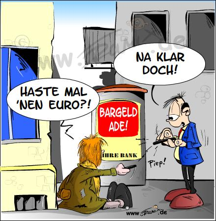 Cartoon: Haste mal 'nen Euro ... 1