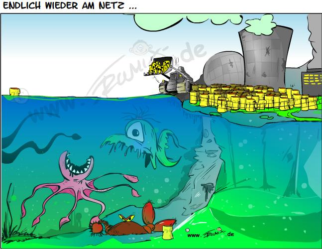 Cartoon: Endlich wieder am Netz 1