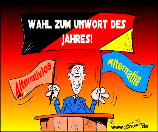 Cartoon: Unwort des Jahres 1