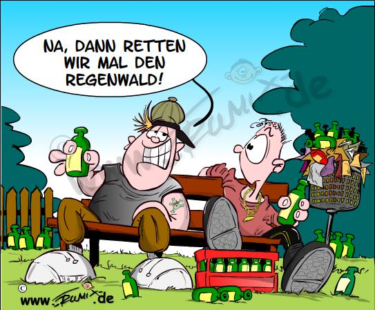 Cartoon: Retter des Regenwaldes 1