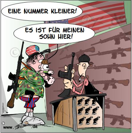 Cartoon: GunTv: Die USA rüsten auf ... 1
