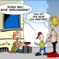Neue Spielfigur, der Eckrentner