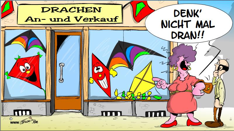 Cartoon: Drachen könnten so schön sein ... 1