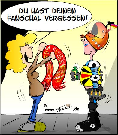 Cartoon: Ganz neu im Sortiment: Fanprotekoren .... 1