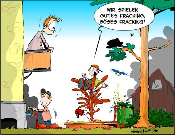 Cartoon: Gutes Fracking, böses Fracking 2