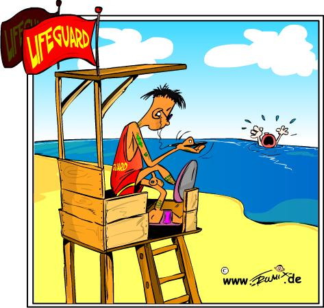 Cartoon: Neulich am Strand ... 1