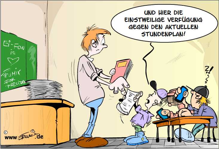 Cartoon: Einstweilige Verfügung 1