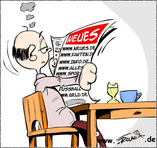 Cartoon: Moderne Medien ... 1