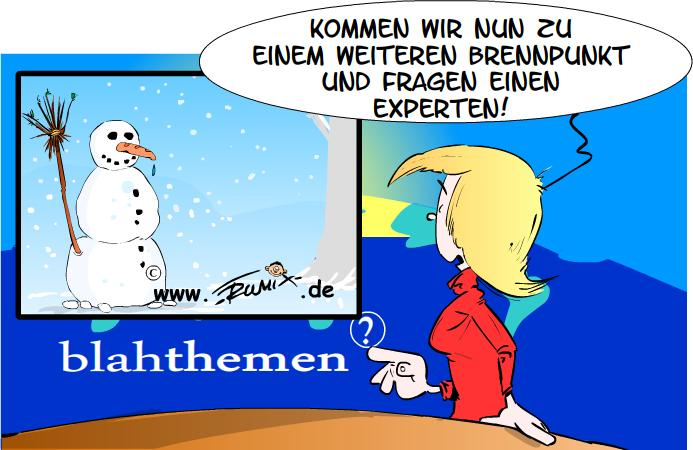 Cartoon: Experten erklären den Winter 1