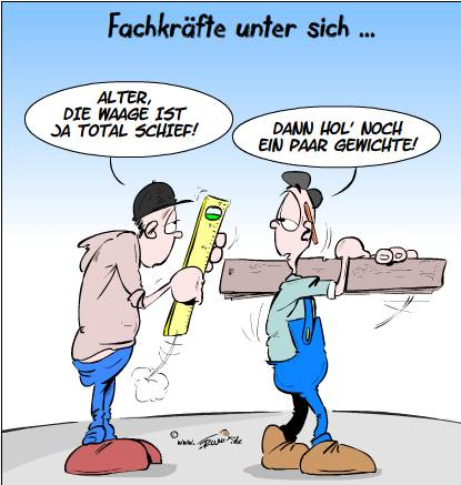 Cartoon: Fachkräfte unter sich ... 2