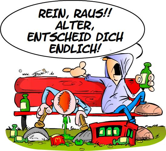 Cartoon: Entscheiden, immer muss man sich entscheiden 1