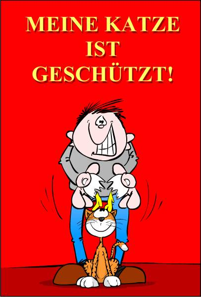 Cartoon: Endlich! Der Katzenschutz gegen Flöhe ... 1