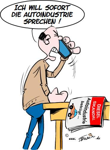 Cartoon: Die Autoindustrie ... 1