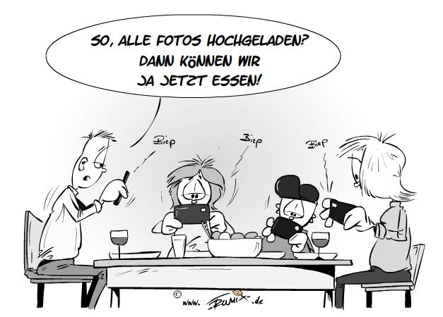 Cartoon: Biep, biep, biep ... wir hab'n uns alle lieb 1