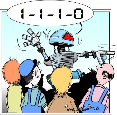 Cartoon: Robotersprache ... 1