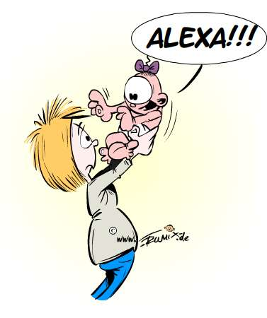 Cartoon: Das erste Wort 1