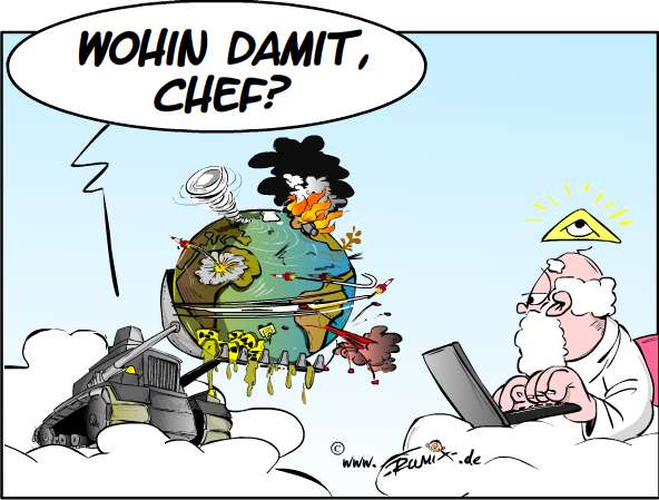 Cartoon: Entsorgungsprobleme 1